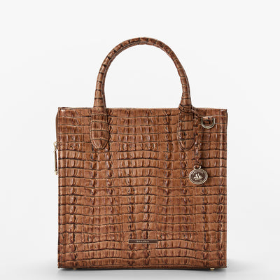 Luggage Brown Leontyne Caroline Satchel Front View 