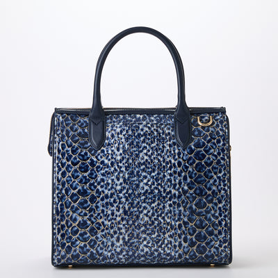 Caroline Navy Meadowport Satchel Back View