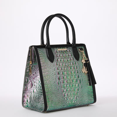 Dusk Gleaming Caroline Satchel Side View 