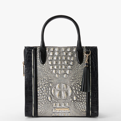 Chrome Azurine Caroline Satchel Front View 
