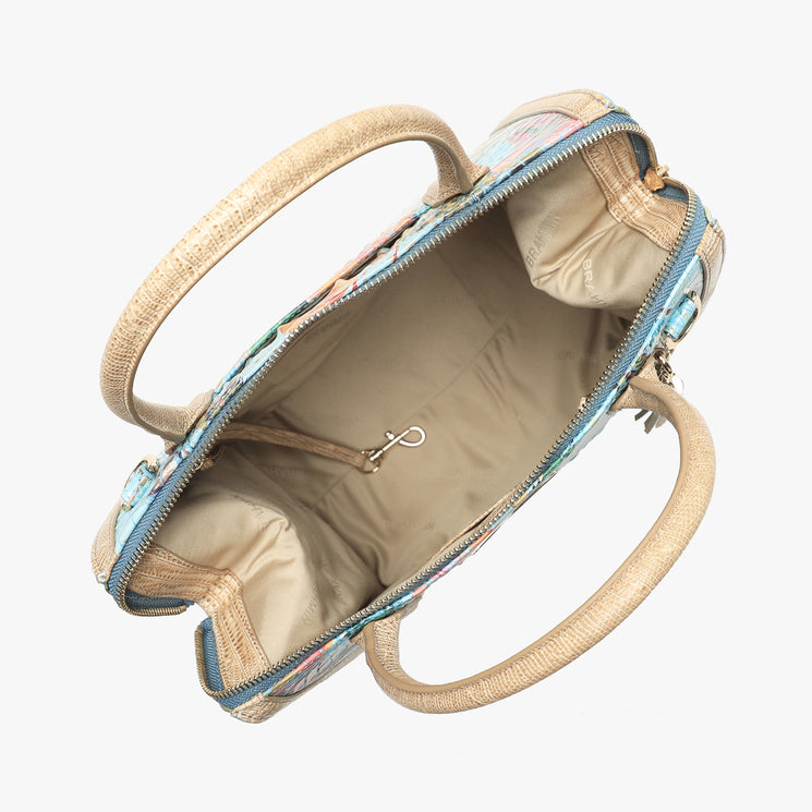 Multi Banner Caroline Satchel Open Top View 