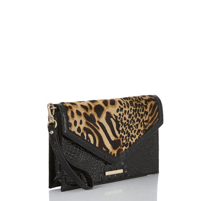 Black Reyka Kaia Clutch  Side View 