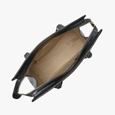 Black Bedford Tia Tote Open Top View 
