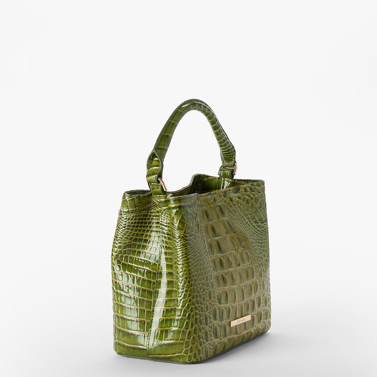 Olive Ombre Melbourne Mini Amelia Bucket Bag Side View