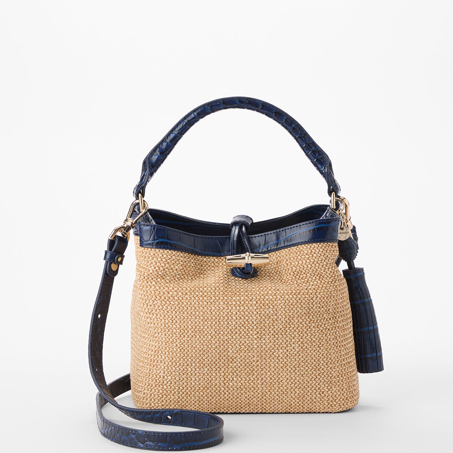 Mini Amelia | Navy Windswept | BRAHMIN Mini Amelia | Navy Windswept | BRAHMIN