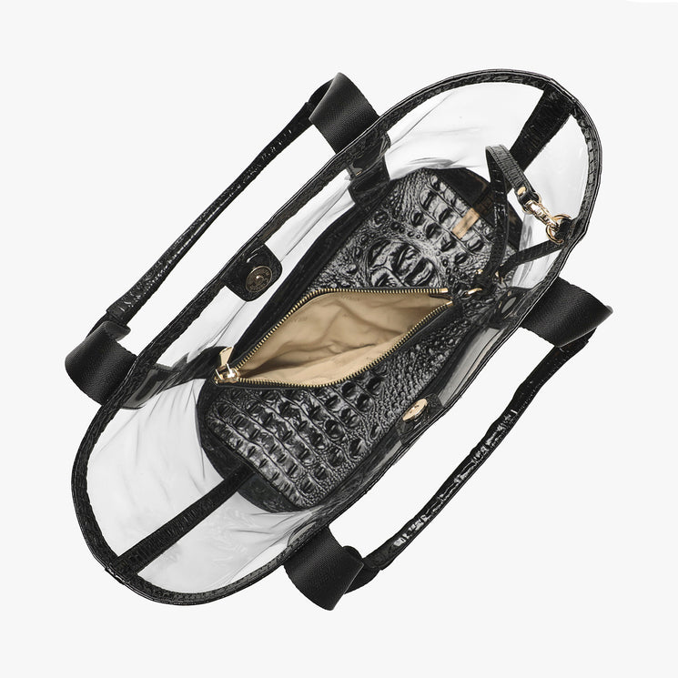 Black Seagate Brooke Tote Open Top View 