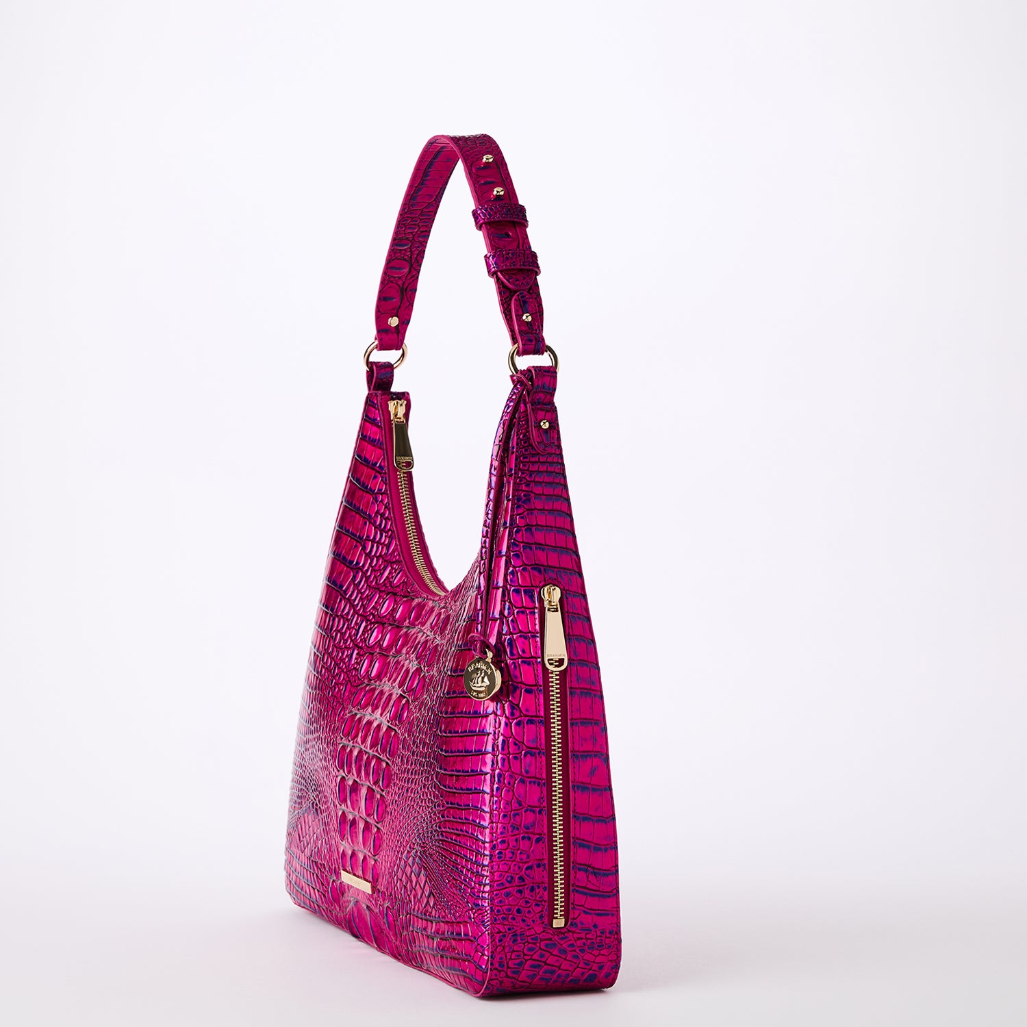 BRAHMIN ANYTIME MINI PURSE FUCHSIA LA shops SCALA SHOULDER BAG