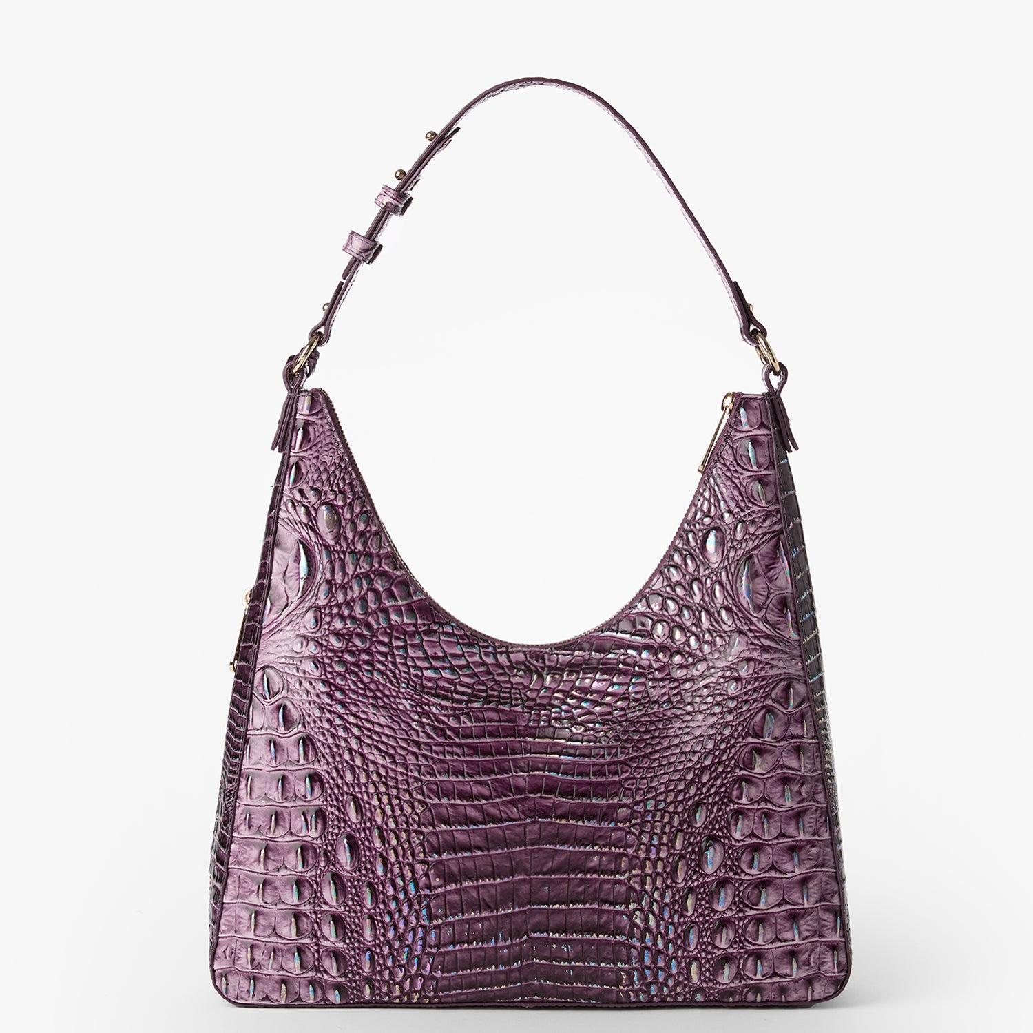 Brahmin-like offers Embossed Leather Stone Cross Purple