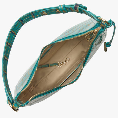 Tabitha Parakeet Estuary Shoulder Bag Open Top View