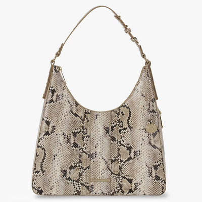 Beige Sandcastle Tabitha Shoulder Bag Front View 
