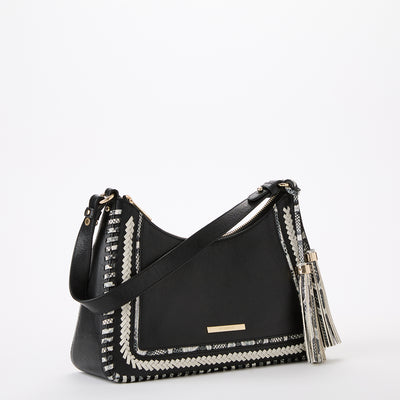 Black Blazer Esme Shoulder Bag Side View 
