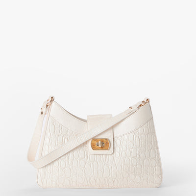 Sea Salt White Carman Esme Shoulder Bag Front View