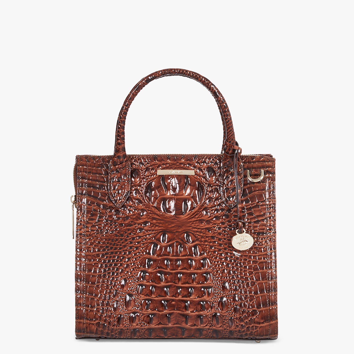 RARE Brahmin Sydney Pecan Melbourne Satchel top