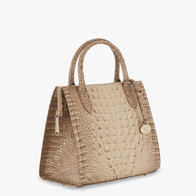 Sesame Ombre Melbourne Small Caroline Satchel Side View 