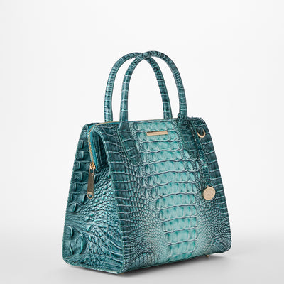 Spearmint Ombre Melbourne Small Caroline Satchel Side View