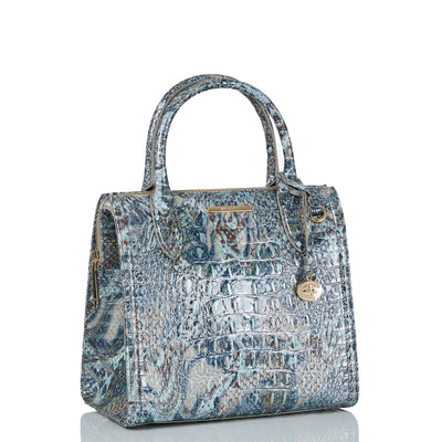 Icy Python Melbourne Small Caroline Satchel  Side View 