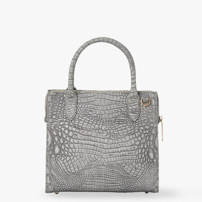 Fairest Grey Tetra Small Caroline Satchel Back View 
