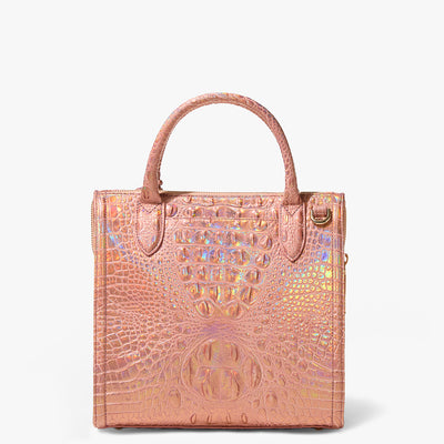 Rose Gold Melbourne Small Caroline Satchel Back View 