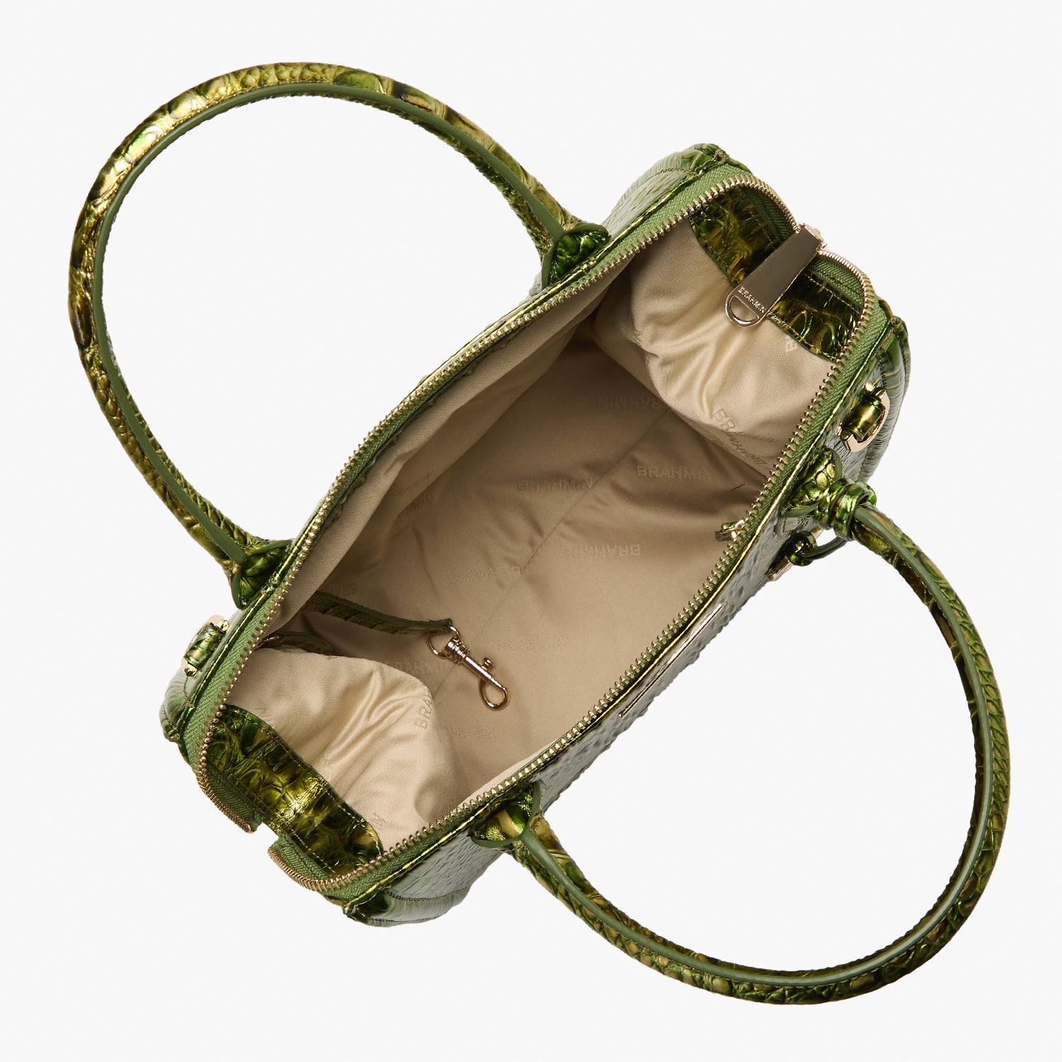 Small Caroline Satchel | Cacti Green Melbourne | BRAHMIN