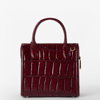 Merlot Nerina Small Caroline Satchel Back View 