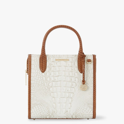 Coconut Milk Taber Small Caroline Satchel Front View 