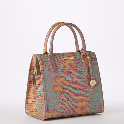 Mandarin Orange Heatwave Small Caroline Satchel Side View 