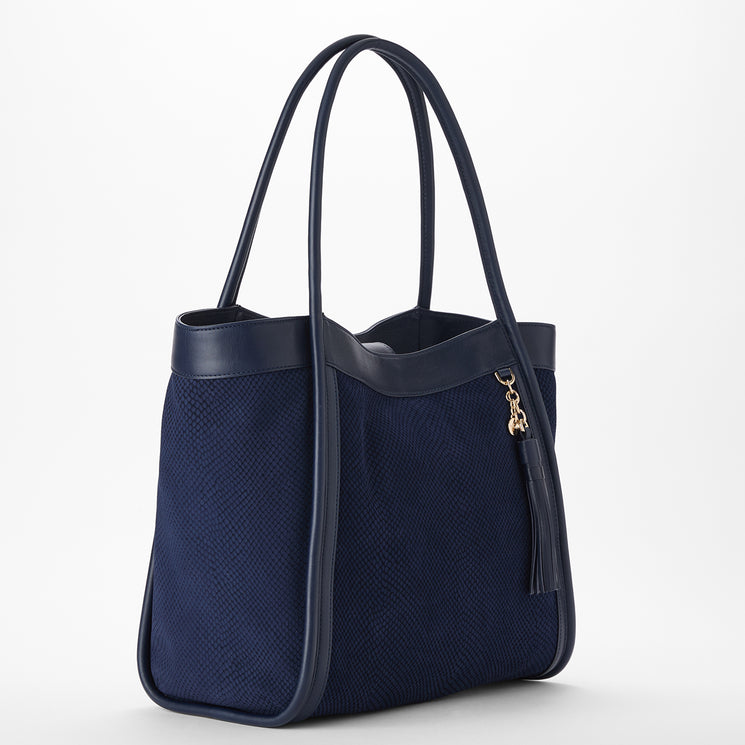 Navy Belcanto Bailee Front Side View 