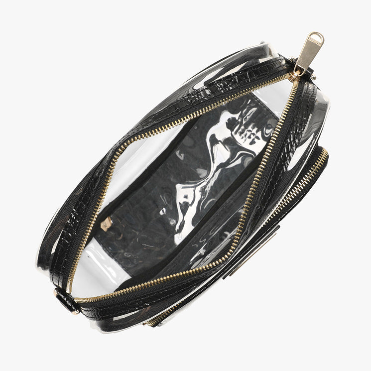 Black Seagate  Shea Crossbody Open Top View 