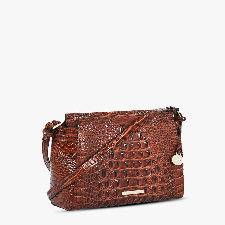 Pecan Melbourne Hillary Crossbody Side View