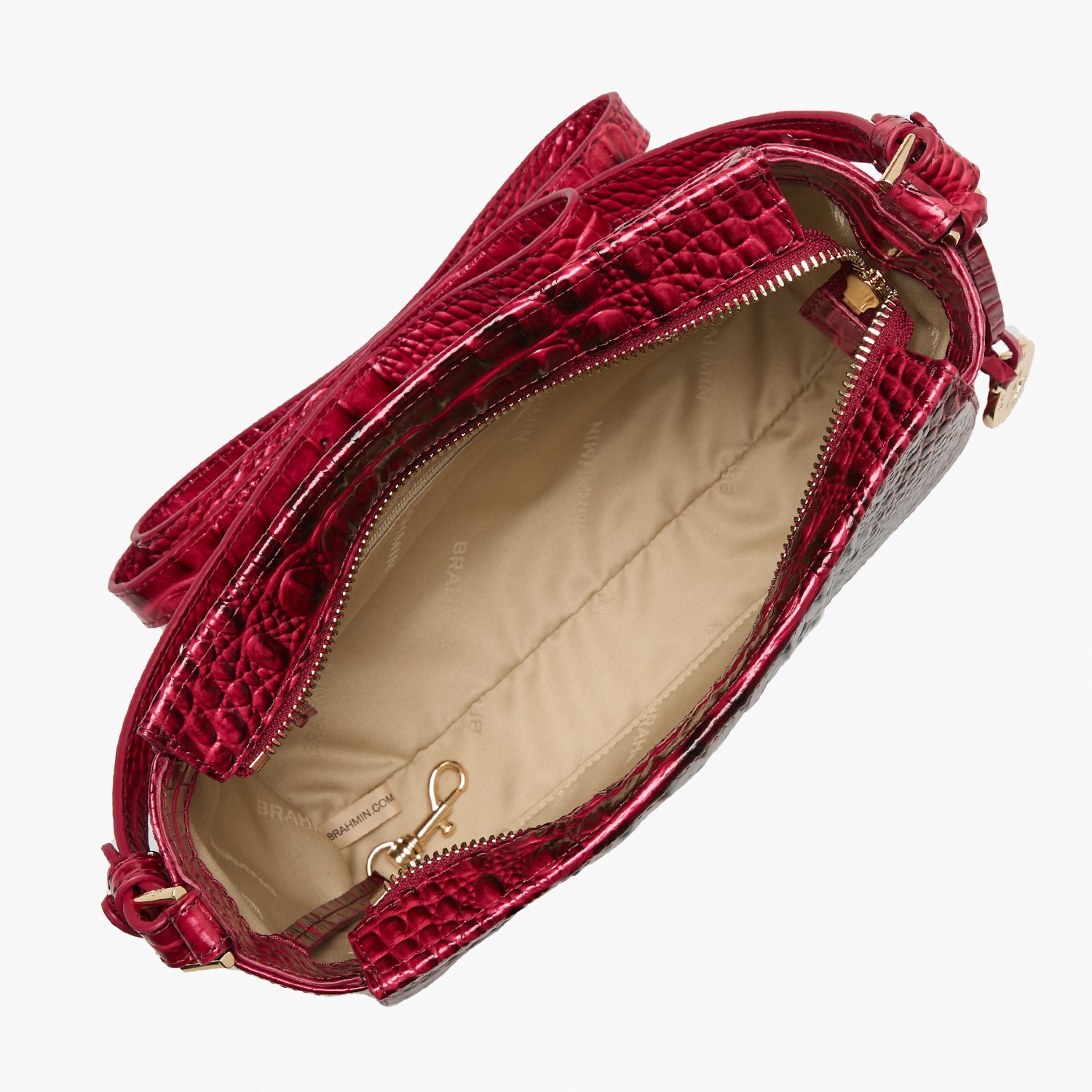 Brahmin outlet Red Croc Crossbody