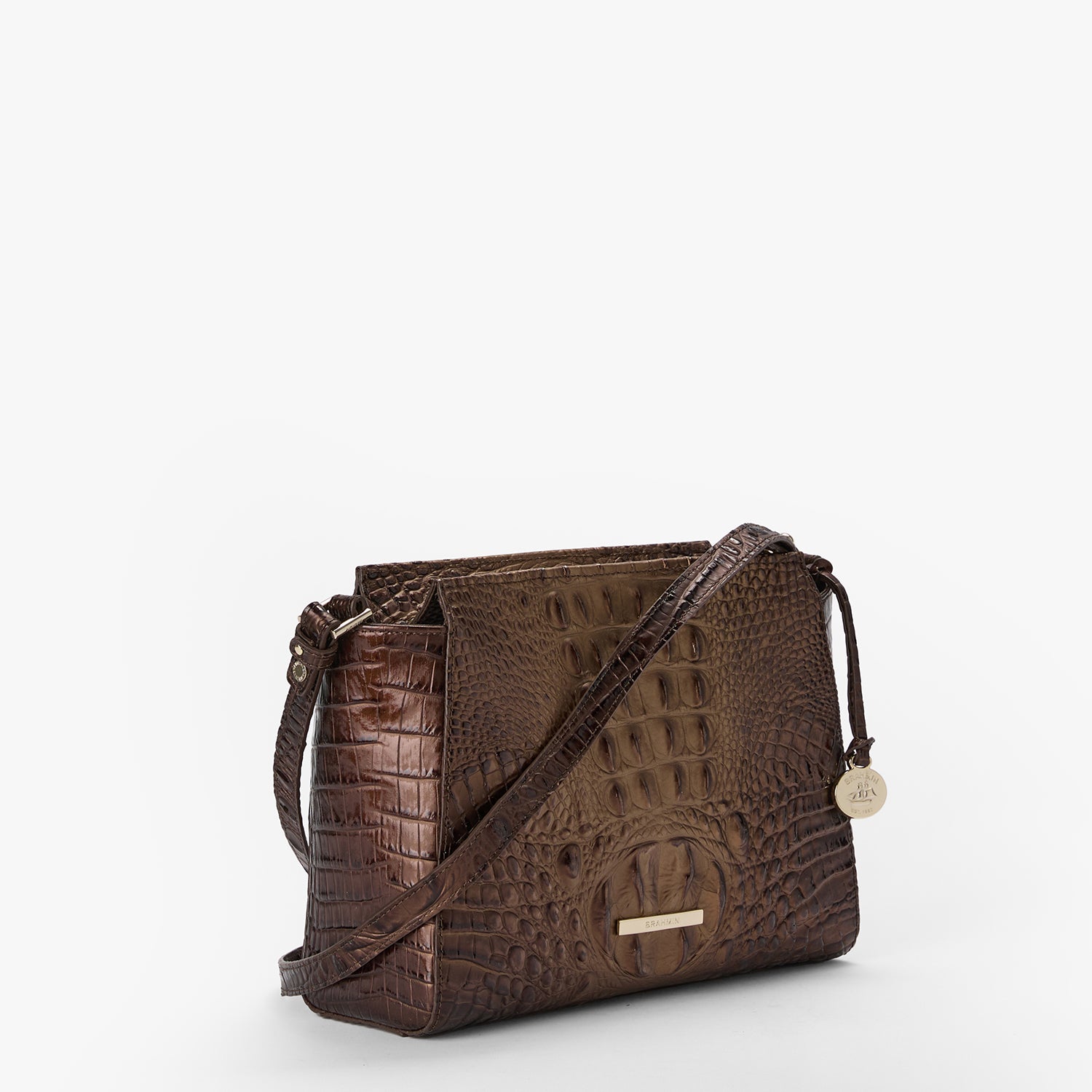 Beautiful Brahmin two tone hot leather Crossbody