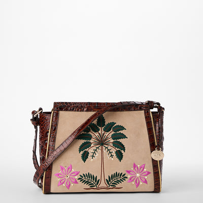 Pecan Palawan Hillary Crossbody Front View