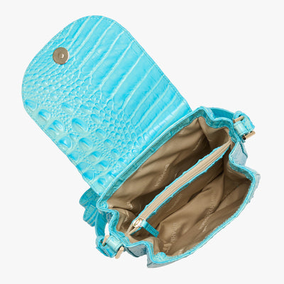 Tropic Blue Melbourne Everlee Crossbody Open Top View