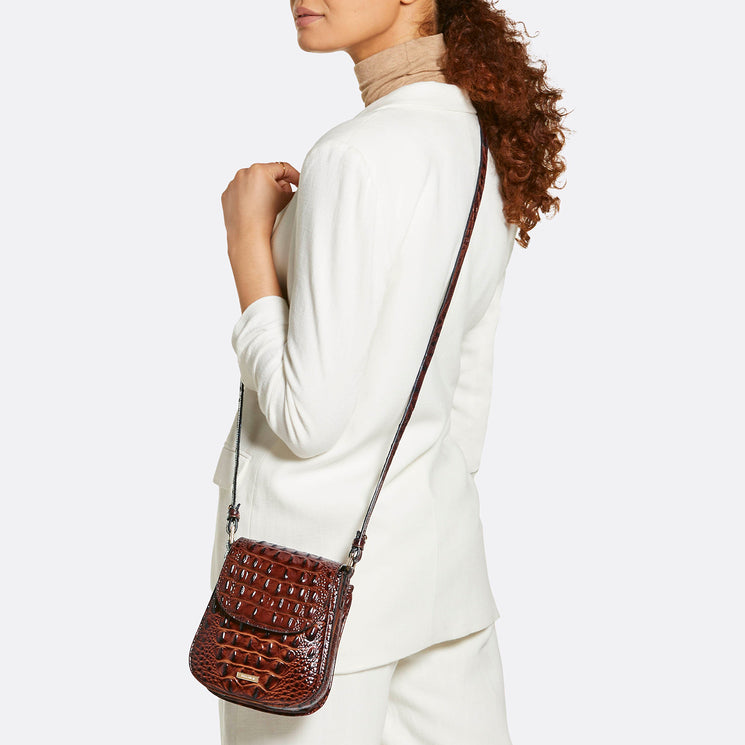 Pecan Melbourne Everlee Crossbody Being Worn By Model
