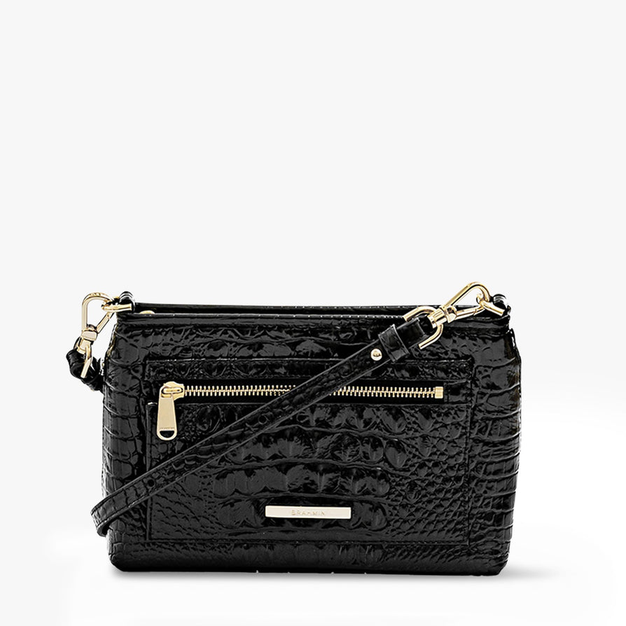 Black Purse Shoulder Strap Pad | BRAHMIN display picture 1