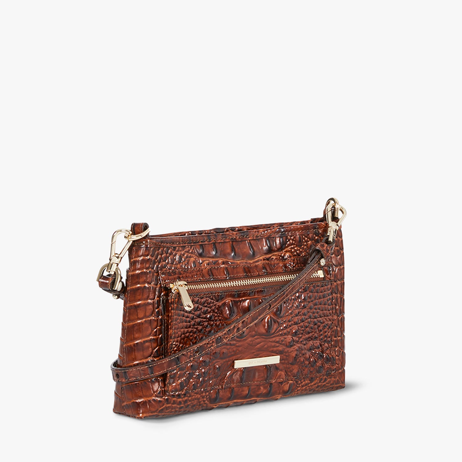 Brahmin Melbourne Collection Vida Crossbody Bag Pecan