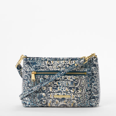 Blue Filigree Melbourne Vida Crossbody Front View 
