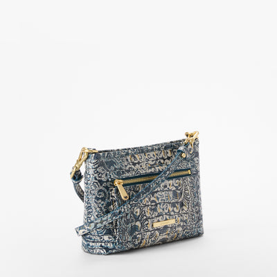 Blue Filigree Melbourne Vida Crossbody Side View 
