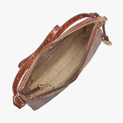 Whiskey Ombre Mini Melbourne Shayna Crossbody Open Top View 