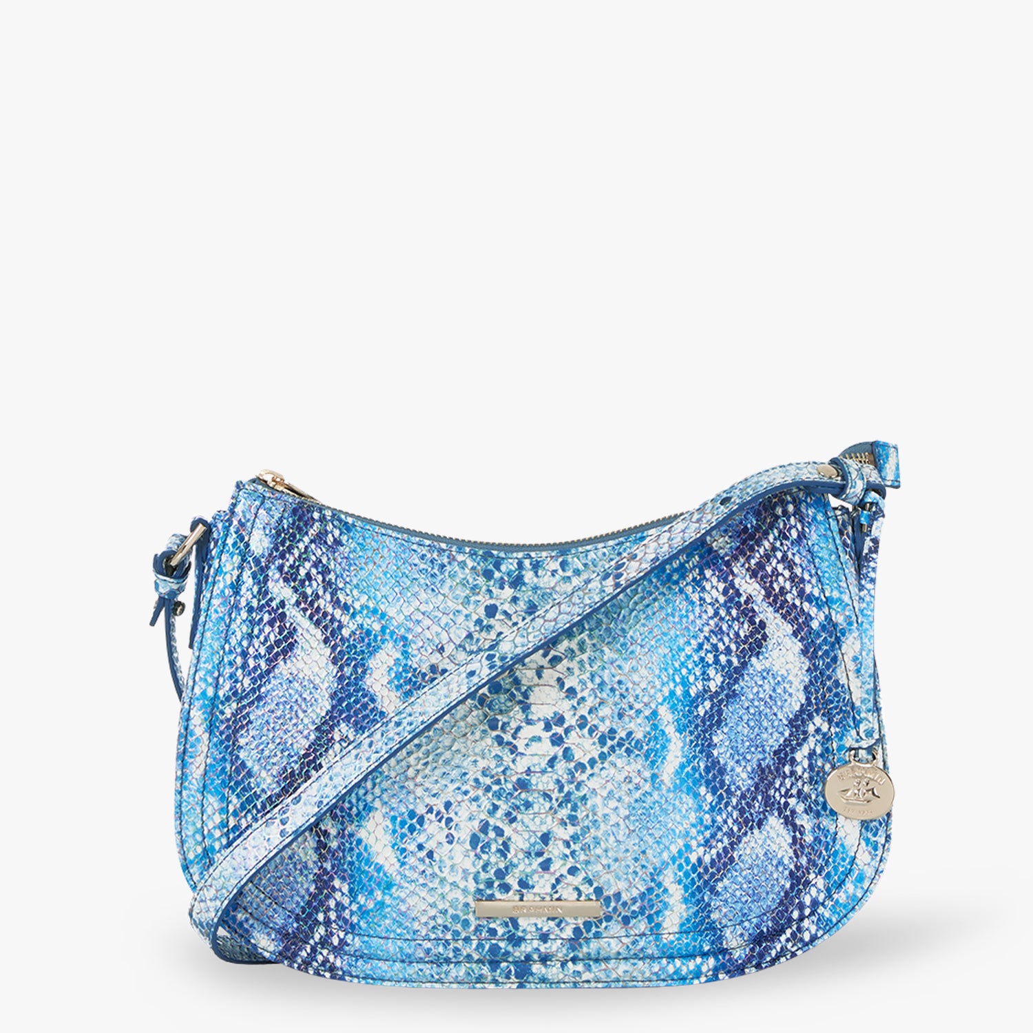 Brahmin Shayna Joyful Oceangrove Small Leather Crossbody Joyful