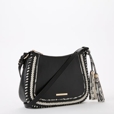 Black Blazer Shayna Crossbody Side View 
