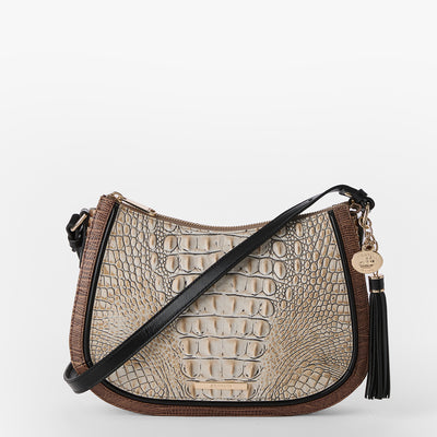 Timeless Taupe Skien Shayna Crossbody Front View 