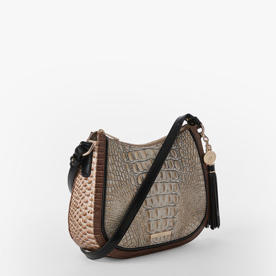 Timeless Taupe Skien Shayna Crossbody Side View 