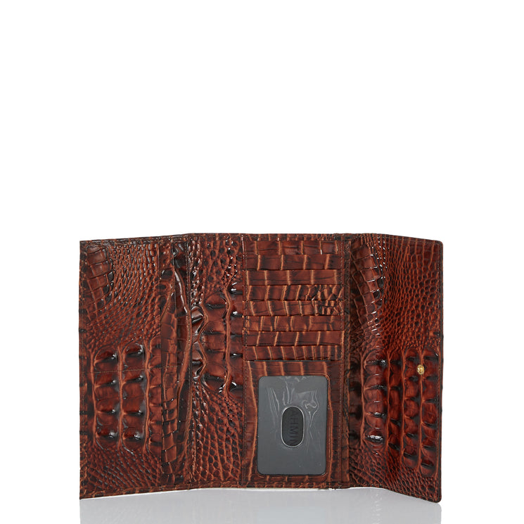 Cordelia Wallet Pecan Melbourne Open Front View