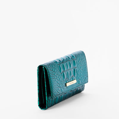 Mystic Green Melbourne Cordelia Wallet Side Front View 