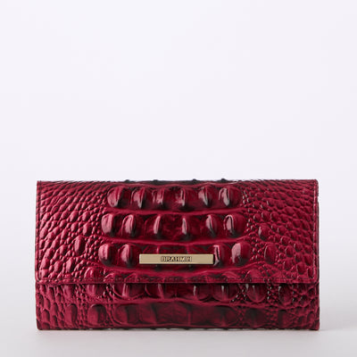 Merlot Ombre Melbourne Cordelia Wallet Front View 
