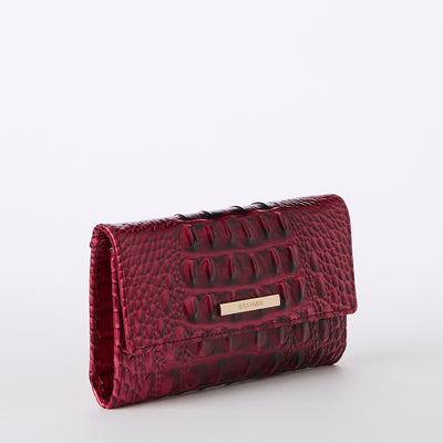 Merlot Ombre Melbourne Cordelia Wallet Side View 
