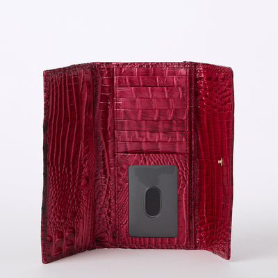 Merlot Ombre Melbourne Cordelia Wallet Open Top View 