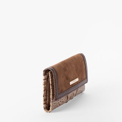 Taupe Ensemble Cordelia Wallet Front Side View 