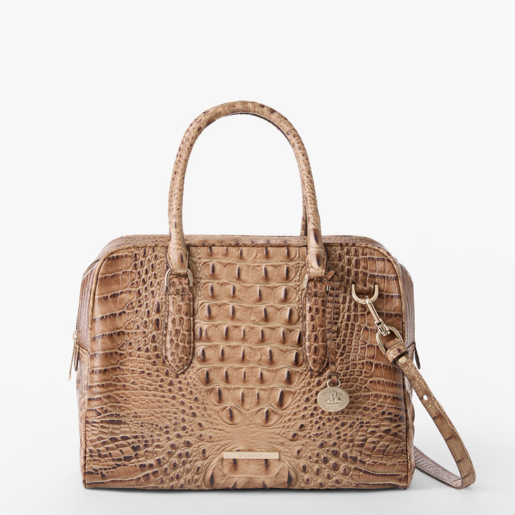 Toffee Alden Road Marissa Front View with Strap 